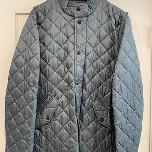 Quilted Barbour Jacket in Gray/slate